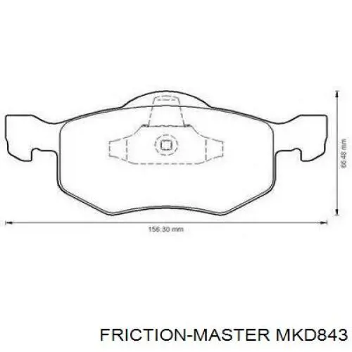 MKD843 Friction Master Колодки передние
