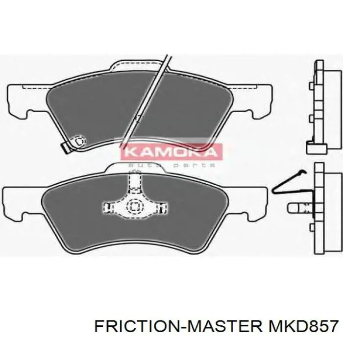 Передние тормозные колодки MKD857 Friction Master