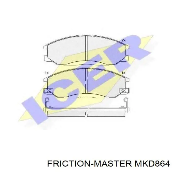 Колодки Friction Master MKD864 цена, от 22.44 USD