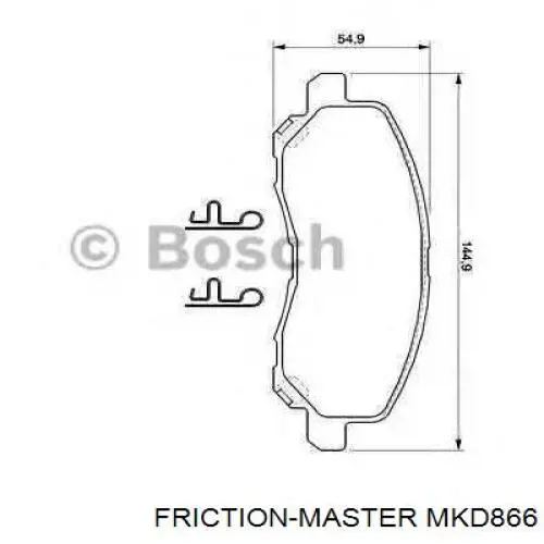 Купить MKD866 Friction Master Колодки тормозные