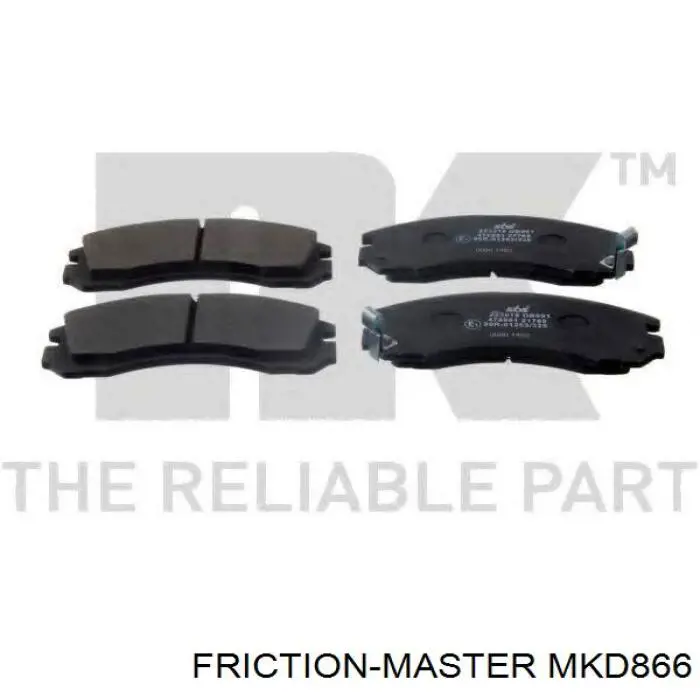 Передние тормозные колодки MKD866 Friction Master