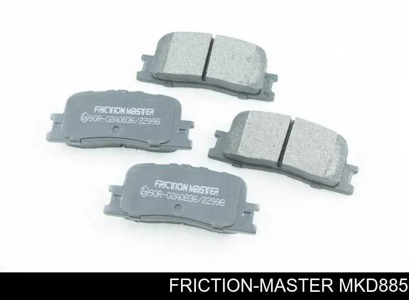 MKD885 Friction Master задние тормозные колодки