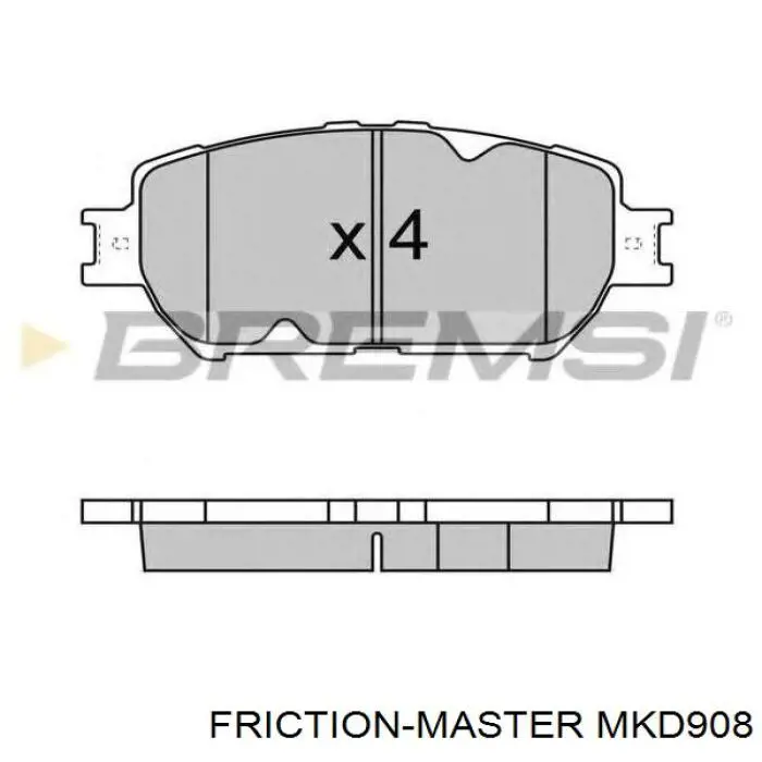 Колодки Friction Master MKD908 цена, от 20.74 USD