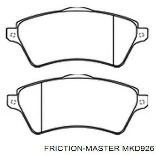 Передние тормозные колодки MKD926 Friction Master