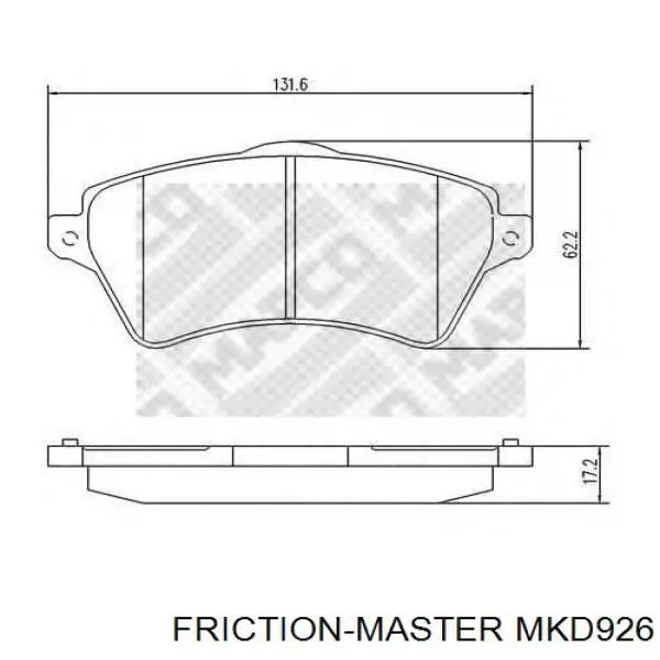 Колодки Friction Master MKD926 цена, от 24.18 USD