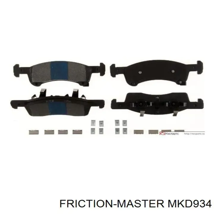 Передние тормозные колодки MKD934 Friction Master