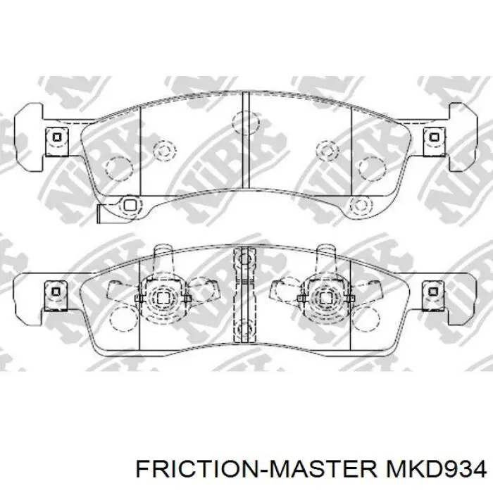 MKD934 Friction Master Колодки передние