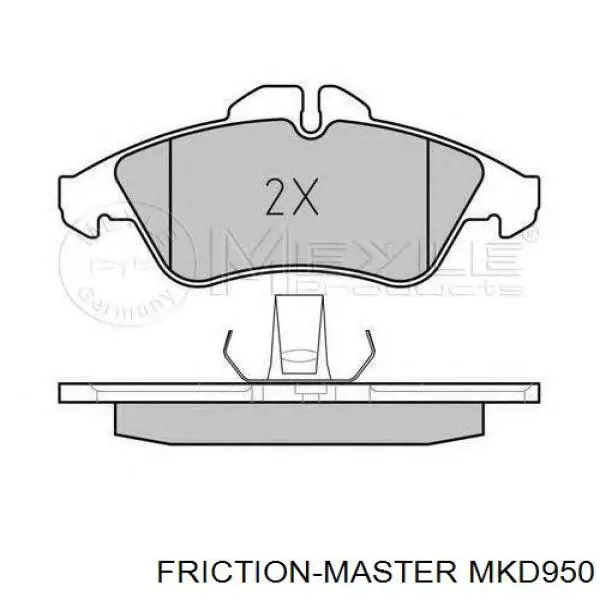 MKD950 Friction Master Колодки передние