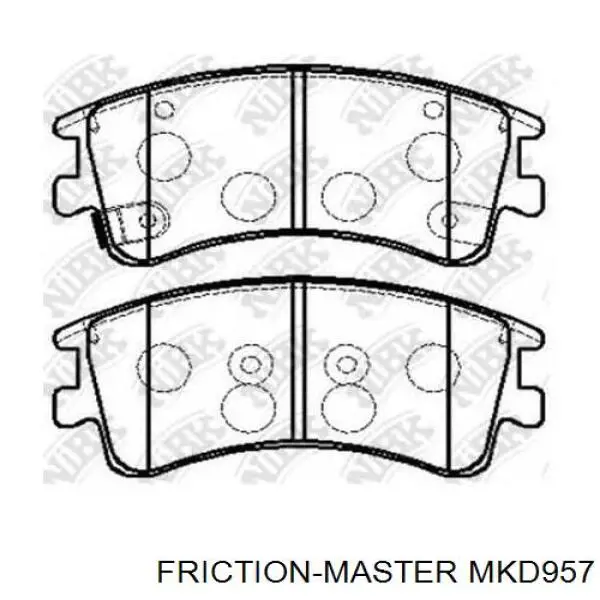 Колодки Friction Master MKD957 цена, от 21.09 USD