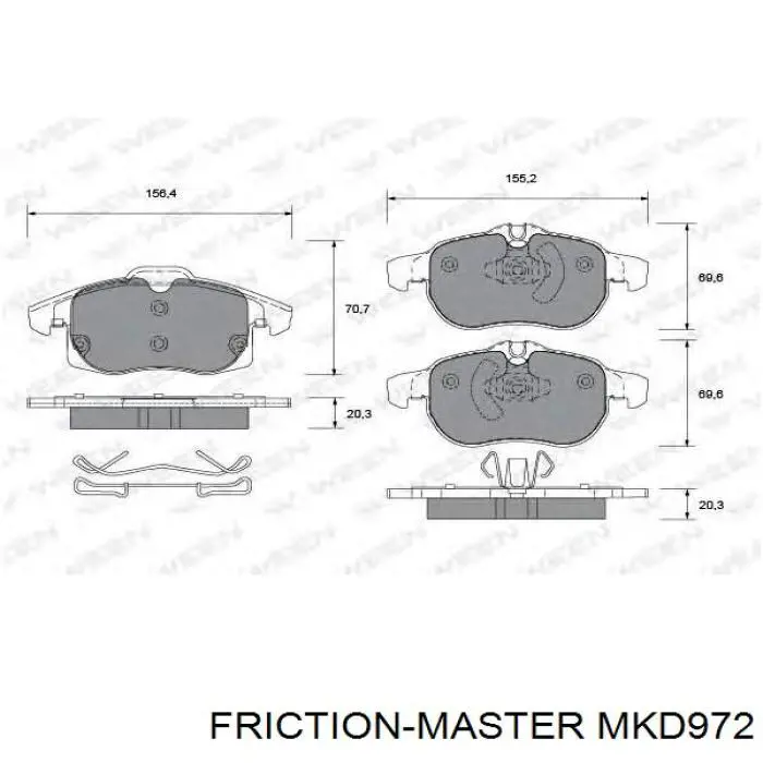 Колодки Friction Master MKD972 цена, от 29.09 USD