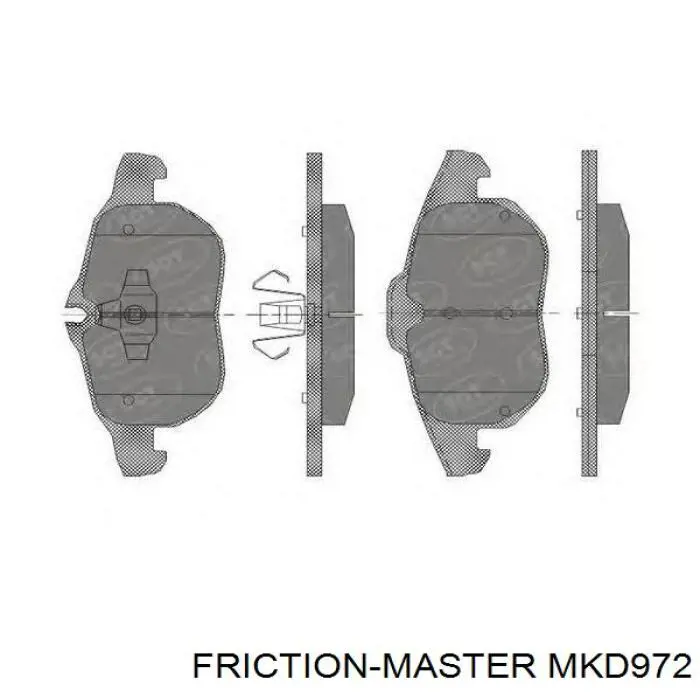 MKD972 Friction Master Колодки передние
