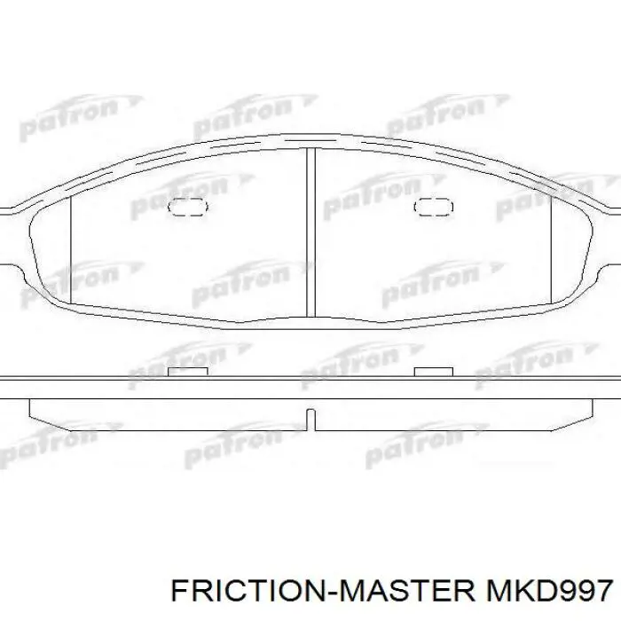 Колодки Friction Master MKD997 цена, от 23.20 USD