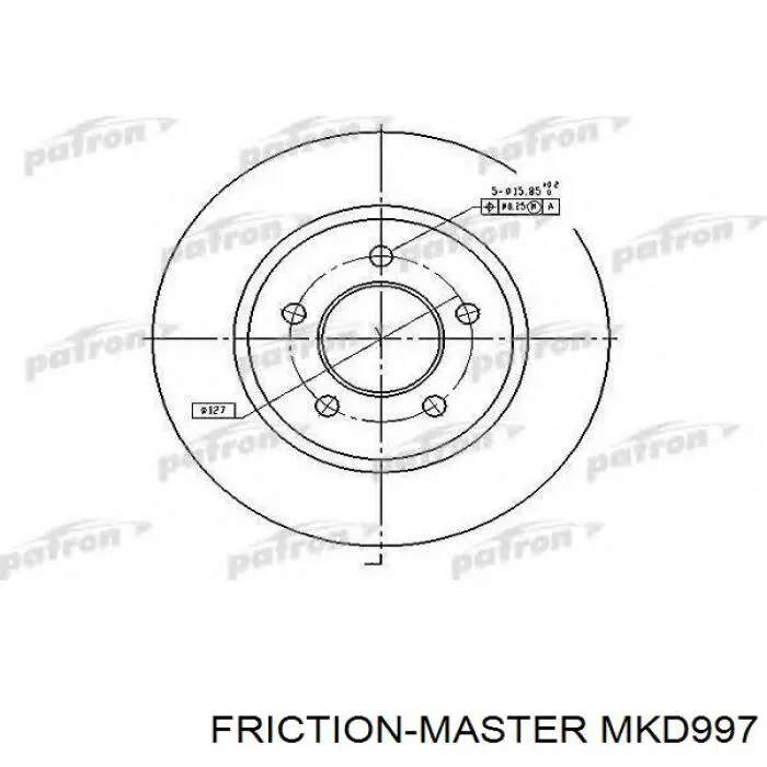 MKD997 Friction Master колодки тормозные передние дисковые