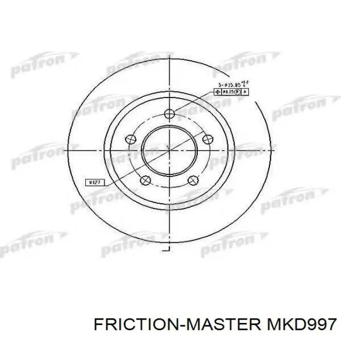 Передние тормозные колодки MKD997 Friction Master