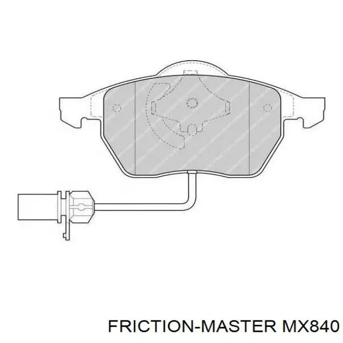 MX840 Friction Master Колодки передние