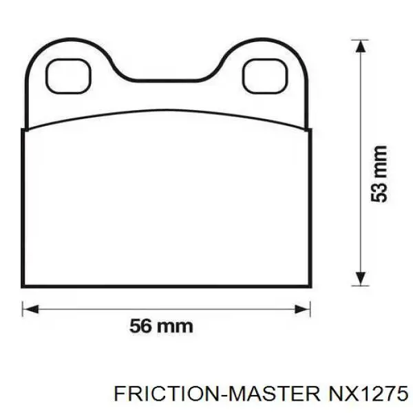 NX1275 Friction Master Колодки тормозные дисковые комплект