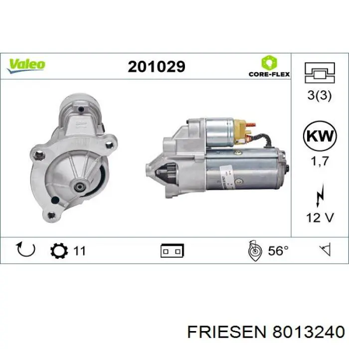 Стартер 8013240 Friesen