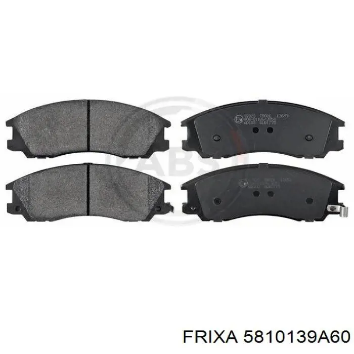 5810139A60 Hankook Frixa колодки тормозные передние дисковые
