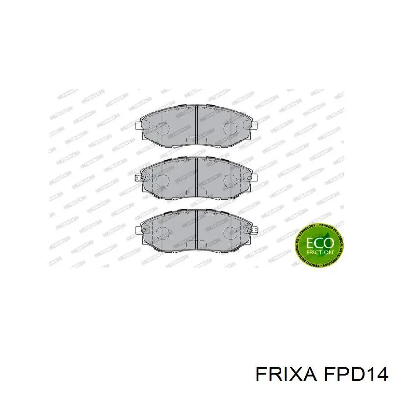Купить FPD14 Hankook Frixa Колодки тормозные