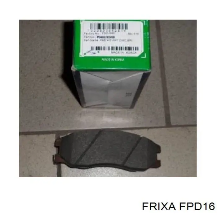 Колодки гальмівні передні, дискові FPD16 Hankook Frixa