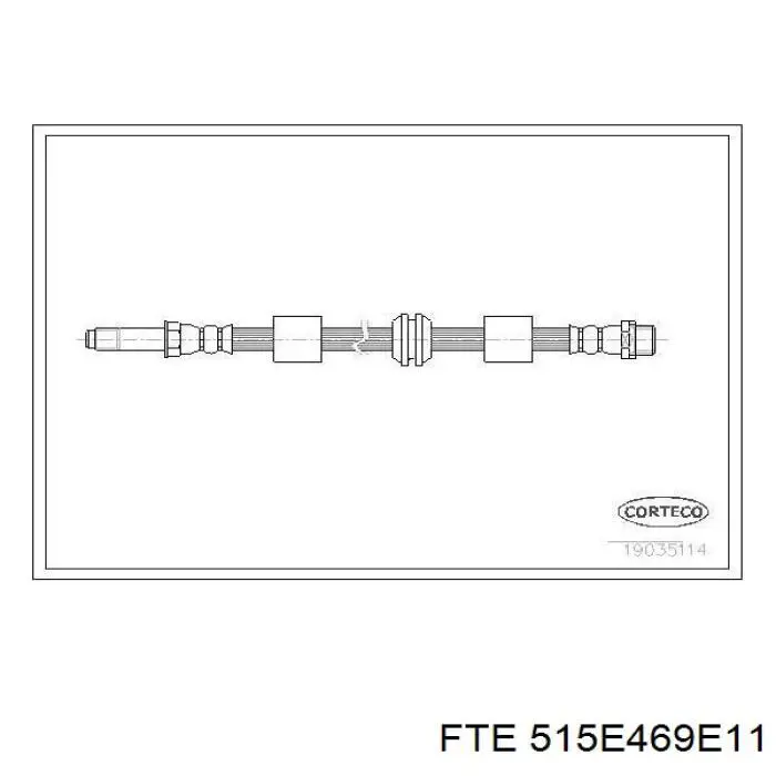 515E469E11 FTE Гибкая тормозная трубка передняя