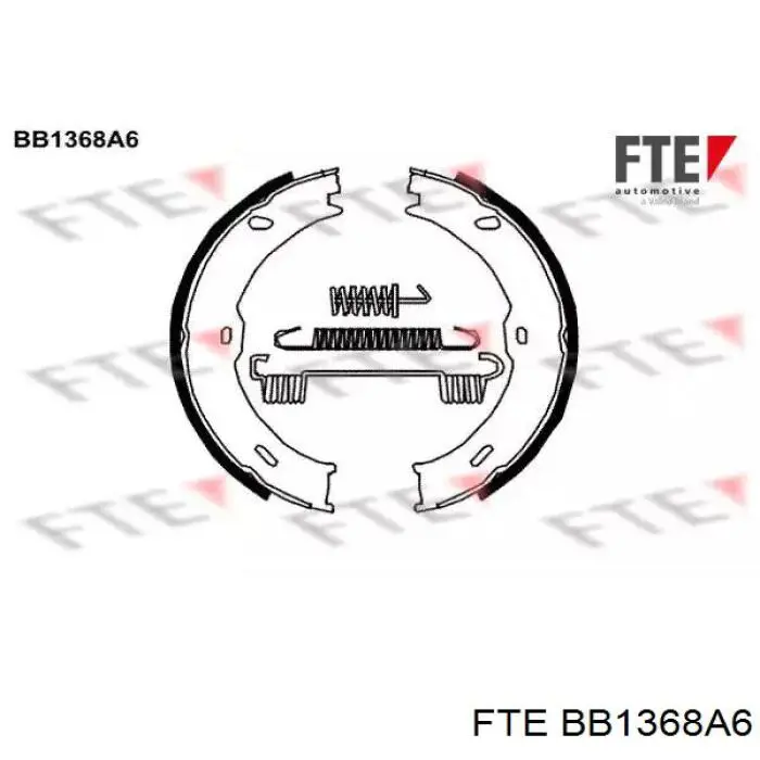 Колодки ручника BB1368A6 FTE