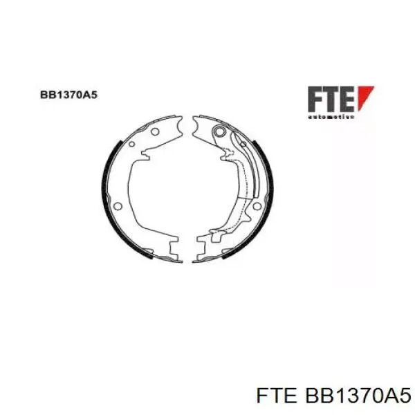 BB1370A5 FTE колодки ручника (стояночного тормоза)