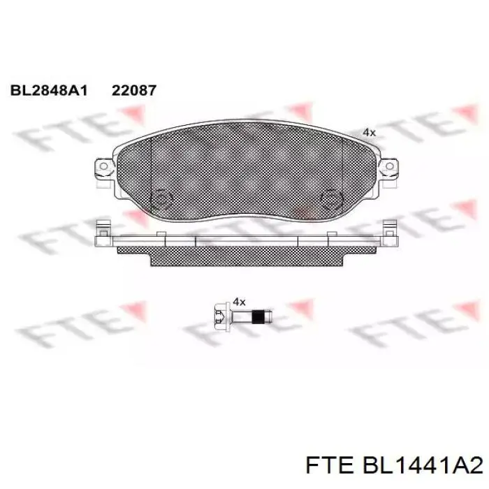 Колодки дисковые  FTE BL1441A2 цена, от 22.54 USD