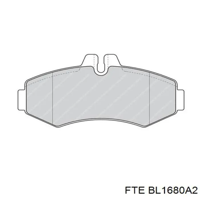 Купить BL1680A2 FTE Колодки тормозные
