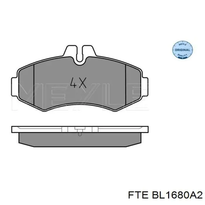 Колодки FTE BL1680A2 цена, от 25.21 USD