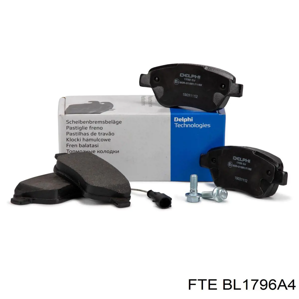 Купить BL1796A4 FTE Колодки тормозные