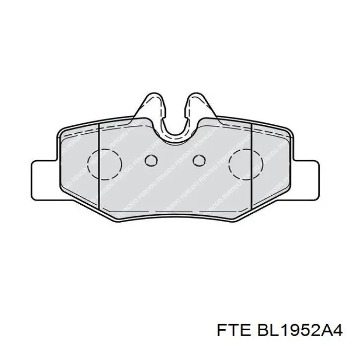 Задние тормозные колодки BL1952A4 FTE