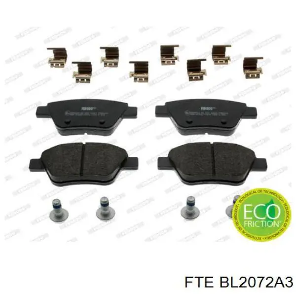 Колодки дисковые  FTE BL2072A3 цена, от 27.07 USD