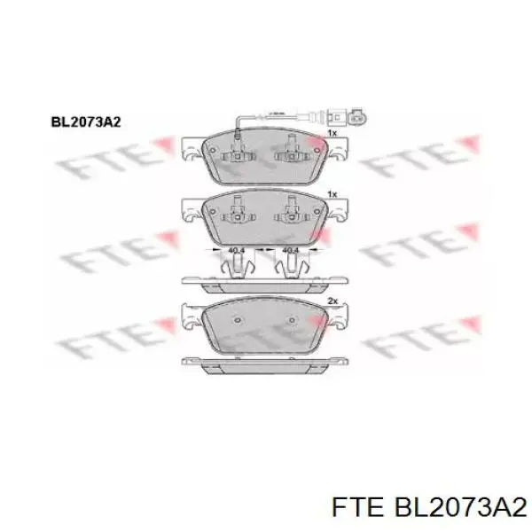 BL2073A2 FTE Колодки передние