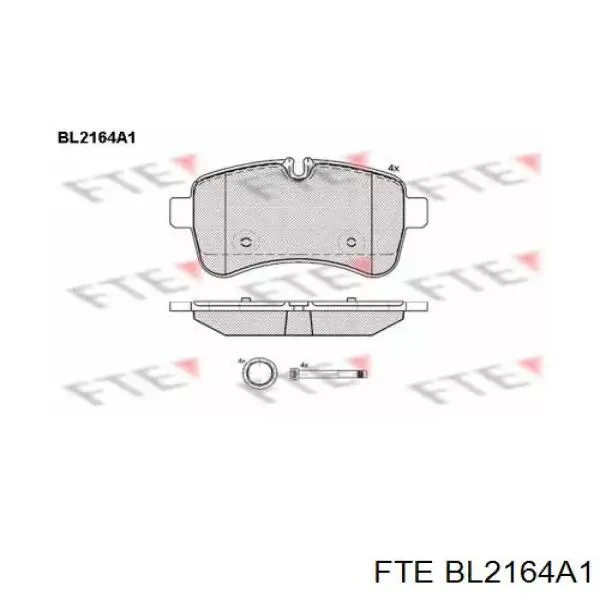BL2164A1 FTE колодки тормозные задние дисковые