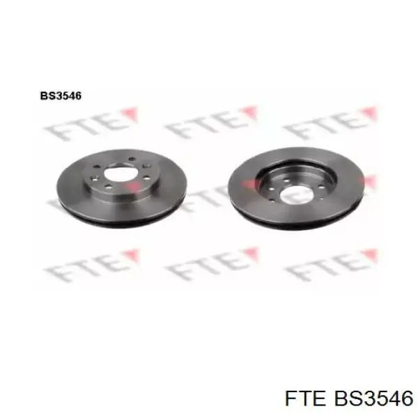 BS3546 FTE диск тормозной передний