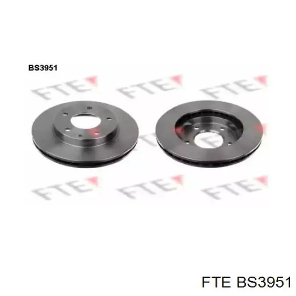 BS3951 FTE диск тормозной передний