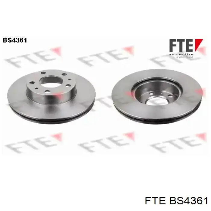 BS4361 FTE диск тормозной передний