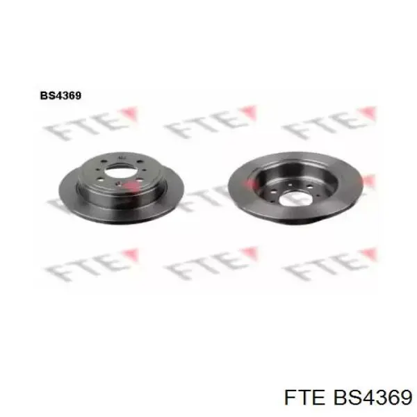 BS4369 FTE диск тормозной задний