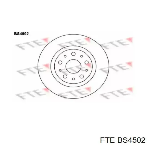 BS4502 FTE диск тормозной задний