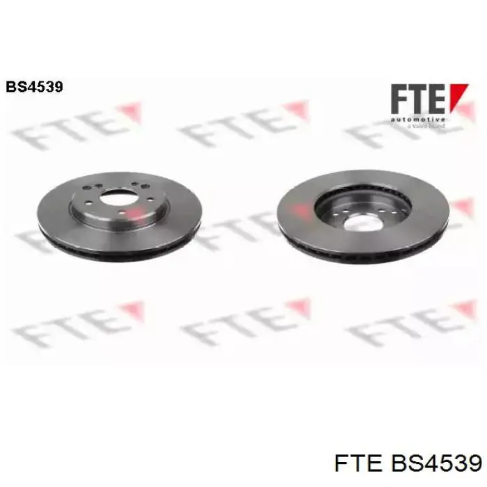 BS4539 FTE диск тормозной передний