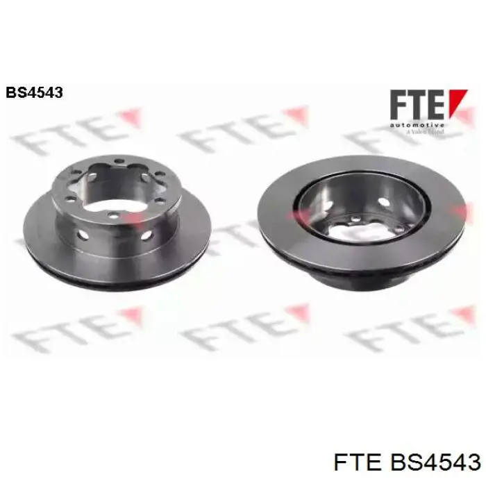 BS4543 FTE диск тормозной задний