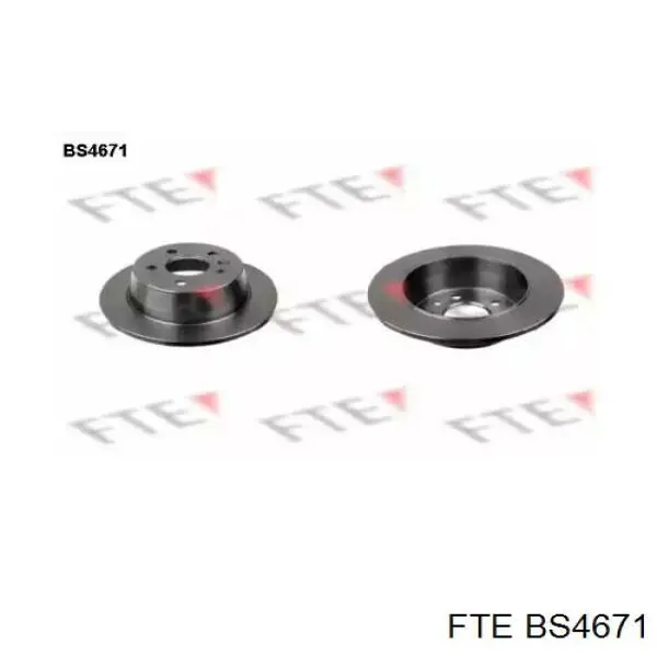 BS4671 FTE диск тормозной задний