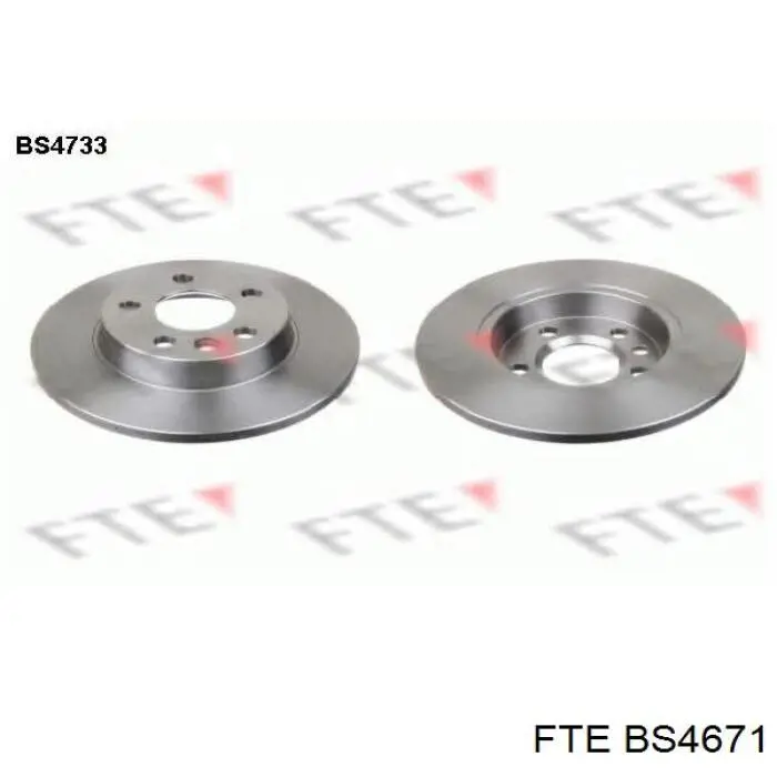 Купить BS4671 FTE Диск тормозной задний