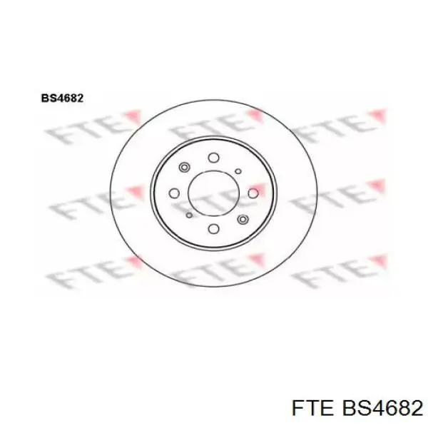 BS4682 FTE диск тормозной передний