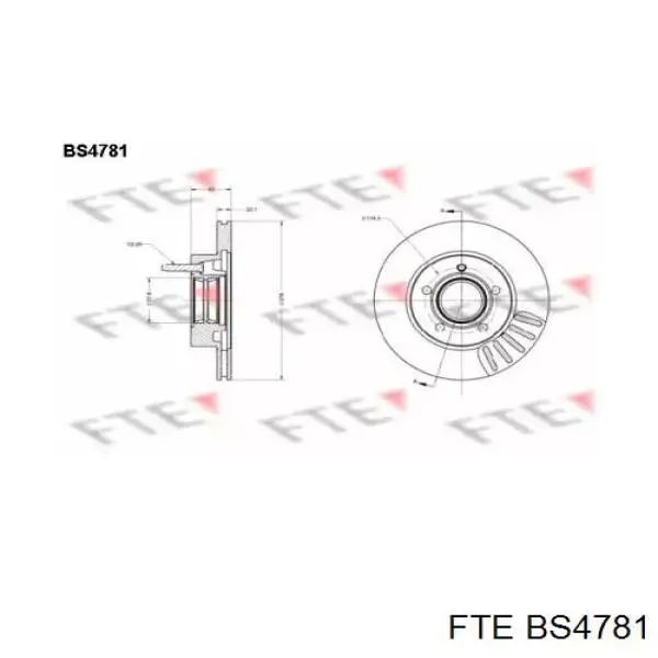 Передние тормозные диски 4146037 Ford