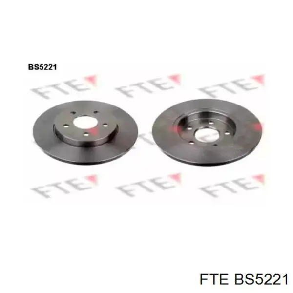 BS5221 FTE диск тормозной задний