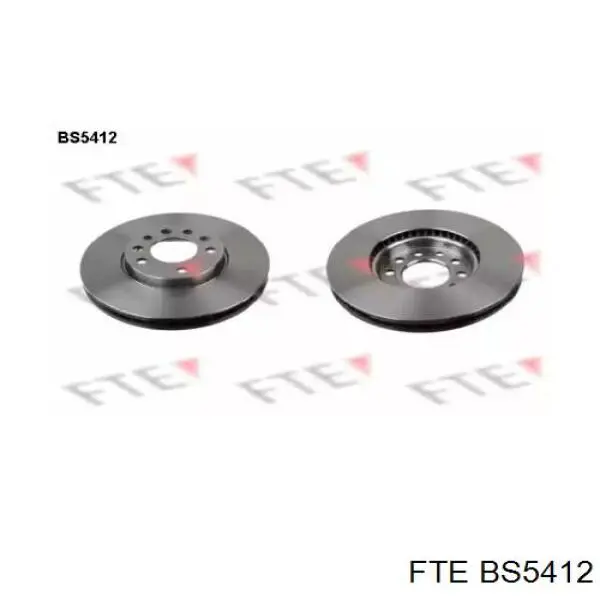 BS5412 FTE диск тормозной передний