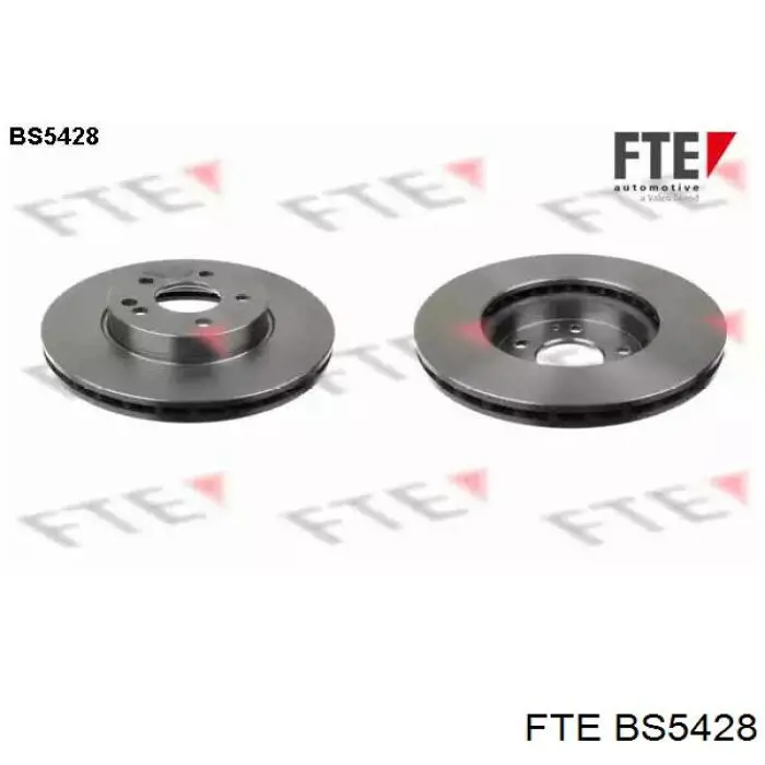 BS5428 FTE диск тормозной передний