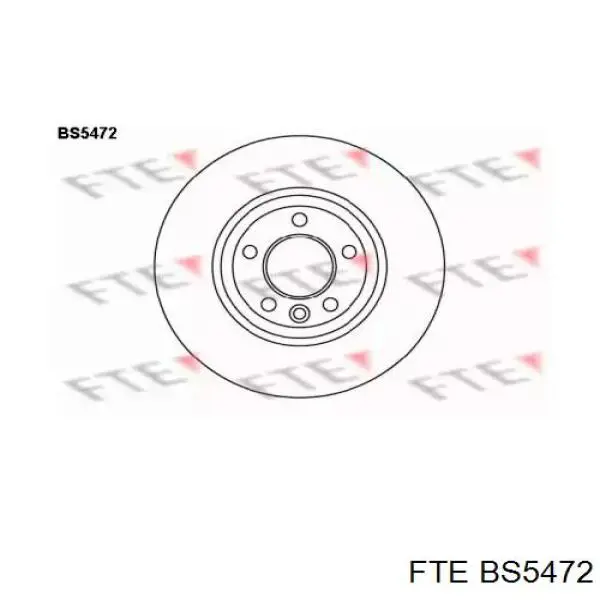 BS5472 FTE Диск тормозной передний